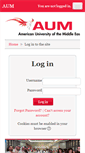 Mobile Screenshot of myportal.aum.edu.kw